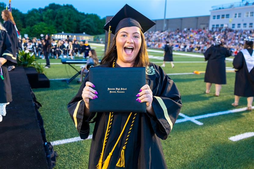Students celebrate graduating